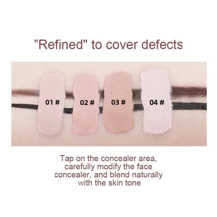 4Color Waterproof Full Coverage Concealer for Tattoos Scars Acne Marks Dark Circles Natural Finish Foundation for All Skin Tones