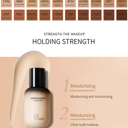 40ml Face Makeup Foundation Base BB Cream Mineral Full Coverage Brand Concealer No Cracking No Drying Waterproof Face Corrector