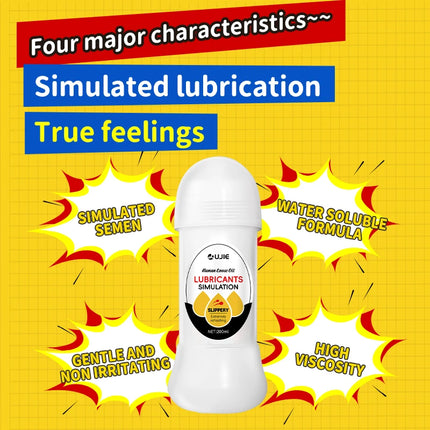 Imitation Semen Lubricant Love Gel Water Based Lube for Men Women Lubricants Gay Vaginal Anal Lubricantion Oil Adult Sex Toys