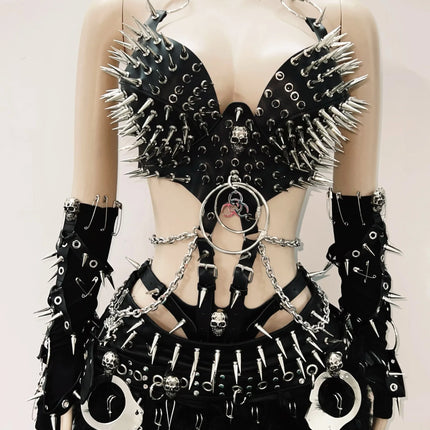Gothic Tank Tops Punk Tank Tops halter topy2k clothes y2k crop top gothic clothes y2k top rivet Tank Tops Skull top vintage top