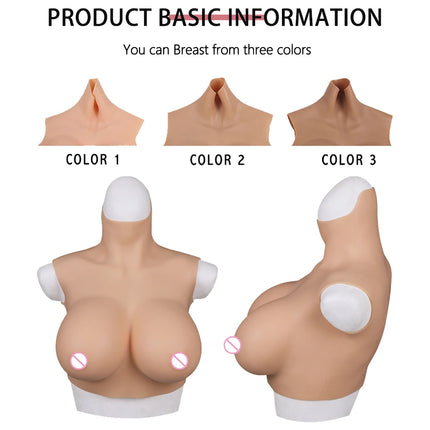 Drag Queen Breast Plate For Crossdresser Silicone Breast Forms Huge Boobs For Transgender Cosplay Shemale Plate