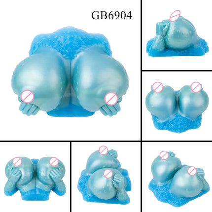 GEEBA Fantasy Breast Design Pocket Pussy Stroker For Men18+ Single Channel Silicone Male Masturbator Realistic Adult Sex Toys