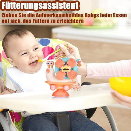 Baby Toy Montessori Inspired Dining Table Sucker Rotation High Chair Toy Suction Cups Spinner for Baby Toddler and Newborn Gifts