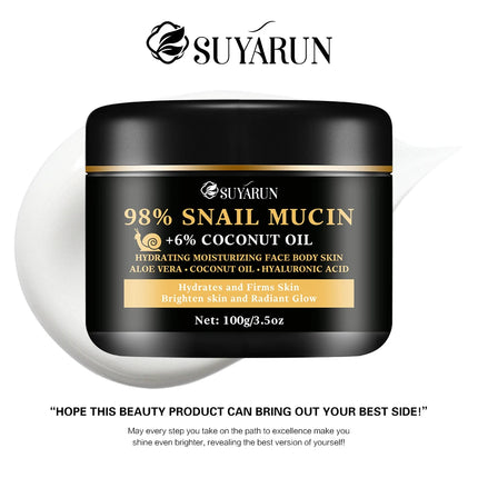 92% snail lotion and 5% hyaluronic acid, lighten fine lines, firm and moisturize, suitable for all skin types