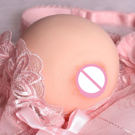 Artificial Chest Fake TPE Breast Toys Men Masturbator Stress Squeeze Ball Soft Toy Pocket Pussy Adult Products