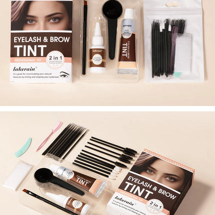 Eyebrow Tint Dye Professional Eyebrow Dye Waterproof Long-lasting Eyebrow Brow Kit Semi Permanent Eyebrow Home Use Pro Kit