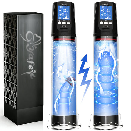 LED Automatic Penis Pump Suction Vacuum Male Masturbation Penis Extender Dick Erection Enhancement Trainer Adult Sex Toys For M