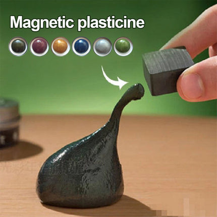 Colorful Ferrofluid Magnetic Slime Resin Bouncing Mud High Elastic DIY Playdough Toy for Kids