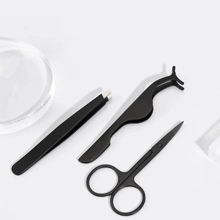Tweezers Set 3-4pcs Premium Stainless Steel Eyebrow Precision Sharp Tip Tweezers for Body Ingrown and Facial Hair Removal