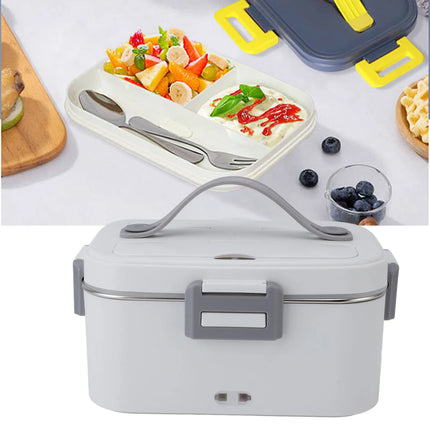Electric Lunch Box 1.8L 360 Degree Circulation Heating SUS304 Liner Dishwasher Safe Portable Heated Lunch Box for Office Travel