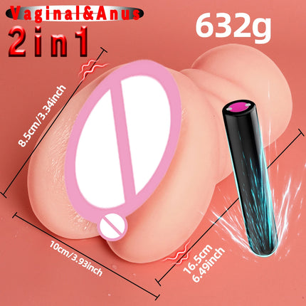 Realistic 3 in 1 Male Masturbator Cup Mouth Vagina Anal 3 Holes Deep Throat Blowjob Pocket Pussy Airplane Cup Sex Toy for Men