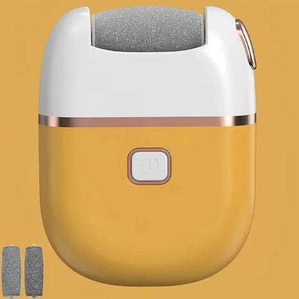 1 PC Electric Foot Grinder, Rechargeable Thick Leather Polishing Foot Grinder, and 2 Different Thickness Grinding Heads