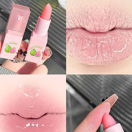 Guava Lip Care Set Fade Liplines Moisturizing Lip Balm Kit Hydrating Lip Gloss Relieve Dryness Soothing Lips Jelly Lips Mask Set