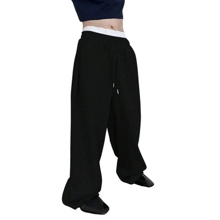 Mens Sweatpants Straight Fit Joggers for Sports and Streetwear Loose Oversized Casual Pant Drawstring Multi-pocket Men Long Pant