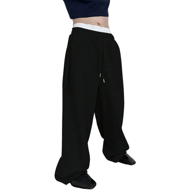 Mens Sweatpants Straight Fit Joggers for Sports and Streetwear Loose Oversized Casual Pant Drawstring Multi-pocket Men Long Pant