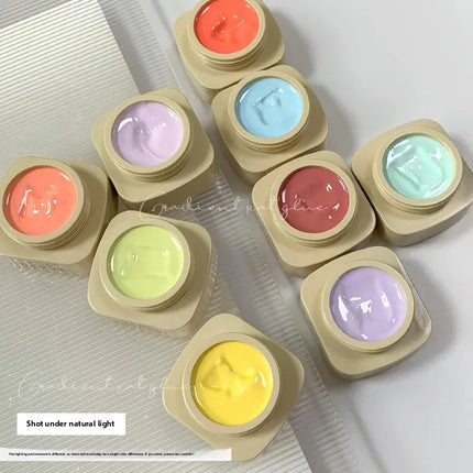 9 colors Chinese style spring is not late aurora powder shell polished fairy powder cream popular brocade powder solid nail art