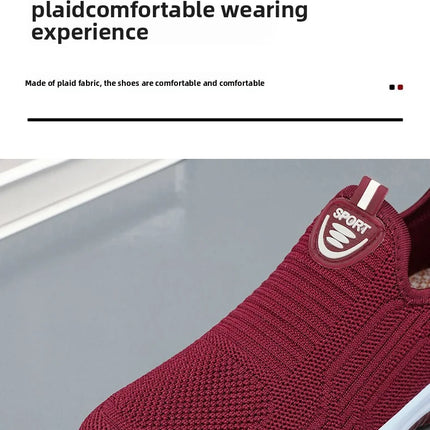 Men Casual Shoes Breathable Sneakers Mens Lightweight Walking Running Shoes Slip on Loafers for Couple Zapatillas Hombre Size 44