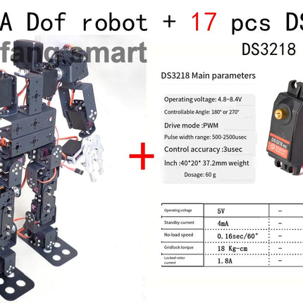 19 DOF Robot Educational Robot Kit for Ardunio Humanoid Robotic Walking with MG996 Programming Robot Kit 20KG Servo Technic Part