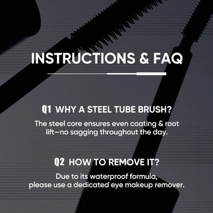 JUDYDOLL Dual-Wing Serum Mascara and Lash Primer, Waterproof, Lengthening, Curling, Sweatproof, Smudge-proof, Quick-Drying