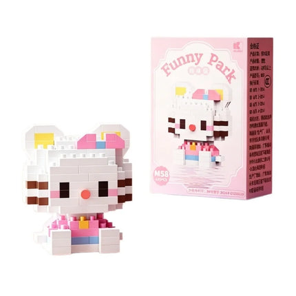 99 style SANRIO Hello Kitty Building Blocks Cartoon Figures Kuromi Bricks My Melody Children's Assembly Toys Cinnamoroll Gift