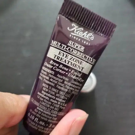 Kiehl's Super Multi-Corrective Eye Zone Treatment Sample Pack (3ml x 5), Lifts Brow Bone Area, Smooths, Original Skin Cares