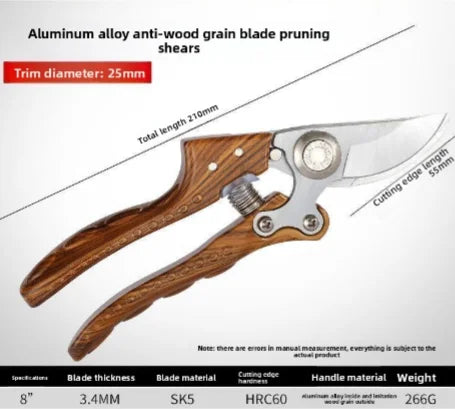 Imported From Japan, SK5 Steel Garden Large Special Pruning Shears, Strong Fruit Tree Shears, Thick Branch Flower Shears