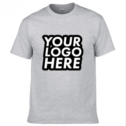 Unisex Custom Design LOGO Printing Personalized Tshirt Men's Harajuku Text Photos Clothing Cotton T-shirt Customized Tees Tops