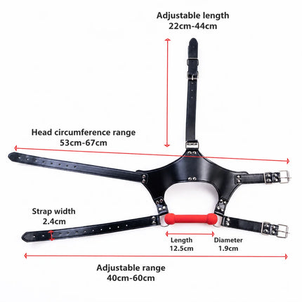 Adult Breathable Mouth Gag Adjustable Harness Strap Silicone Bone Mouth Gag Flirting Tongue Fixed Gag BDSM Games Sex Toy Bondage