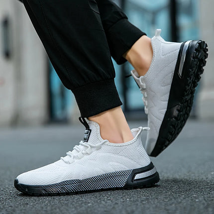 Oiaano Barefoot Man Sport Shoes Mesh Light Breathable Lace-Up Sneakers Causal Soft Sole Leisure Zero Drop Outdoor Work Jogging