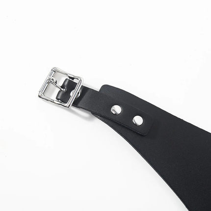 Adjustable Leather Chastity Panty Harness BDSM Bondage Restraint Gear Adult Sex Toy for Women Men Fetish Role Play Accessory