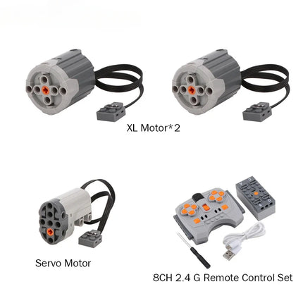 MOC 4WD RC Car Chassis Kit building block Drive Climbing Car Off-Road Suspension 8CH APP Remote Control 8882 Technical part