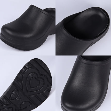 Women's Solid Color Closed Toe Mules Clogs Breathable Side Openings EVA Thick Sole designer shoes