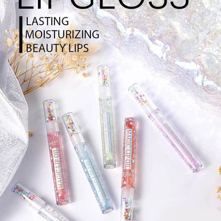 Lip Gloss Set Plumping Transparent Gloss Lip Oil Makeup Moisturizing Glitter Clear Mirror Lipstick Primer Cosmetic