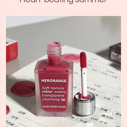 Moisturizing Plump Lips Mirror Effect Lip Color Non Greasy Texture Liquid Lip Pigment Not Easy To Stick Lightly Lip Glaze
