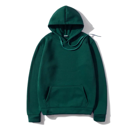 Men's and Women's Solid Color Pocket Hoodies Sports Fitness Sweatshirts Fashionable Casual Pullovers Multi Color