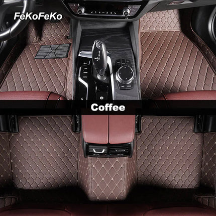 Custom Car Floor Mats For VW Polo Polo-Plus Polo-GTI Auto Carpets Foot Coche Accessorie