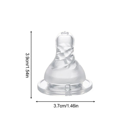 1pc Standard Mouth Nipple Pacifier 100% Bpa Free Liquid Silicone Round Hole Replacement Head Pacifier For Baby Milk Bottle