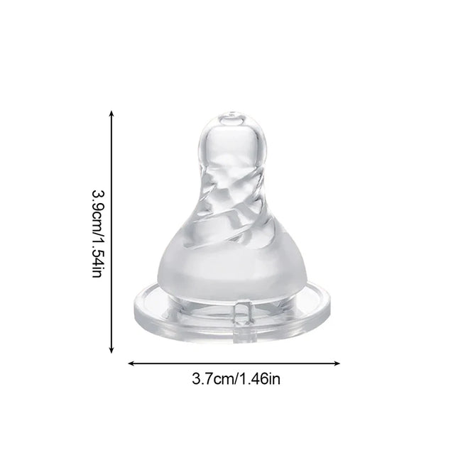 1pc Standard Mouth Nipple Pacifier 100% Bpa Free Liquid Silicone Round Hole Replacement Head Pacifier For Baby Milk Bottle