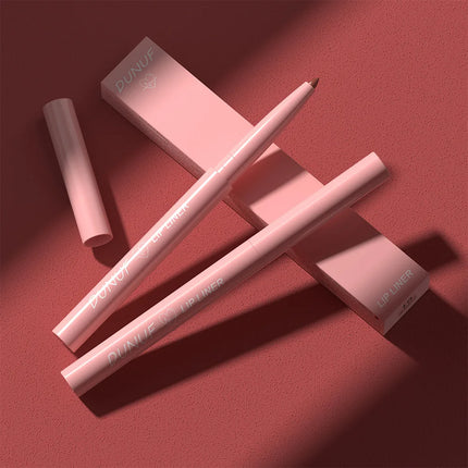 Long-Lasting Matte Tapered Nib Lip Liner Pencil Creamy Plumping Waterproof Natural Nude Brown Slim Lip Stain Makeup