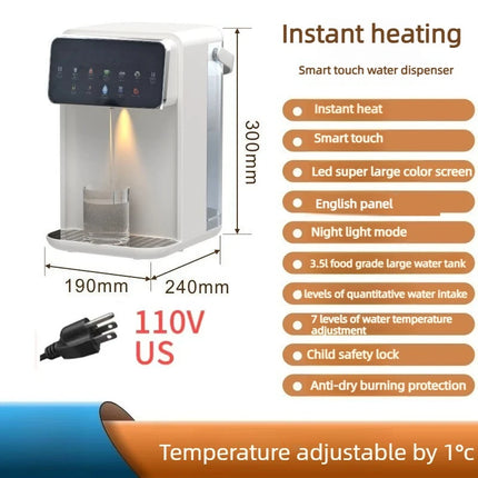 110V/220V Instant-Boil Water Dispenser with Precise Temperature Control Home-Use Direct-Drinking Machine with LED Colour Display