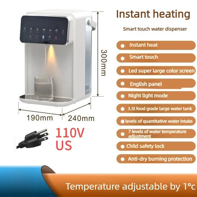 110V/220V Instant-Boil Water Dispenser with Precise Temperature Control Home-Use Direct-Drinking Machine with LED Colour Display