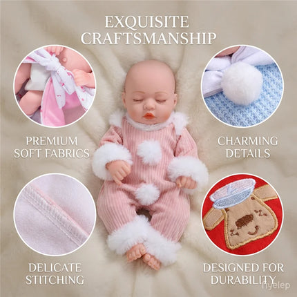 For 12inch 30cm Baby Born Doll Winter Plush Romper Pajamas Outfit Clothing Doll Swaddle Knitted Sweater Suit+Socks Set Clothes