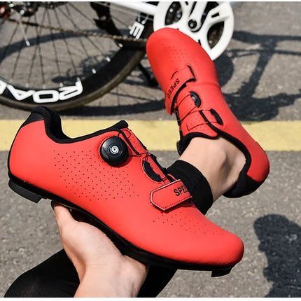 Professional Sneakers Men Ultralight  Cycling Shoes SPD Luminous Road Bike Shoes Self-Locking Bicycle  Cleat Shoes