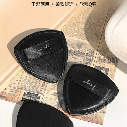 Black Triangle Powder Puff Facial Makeup Sponge Soft Velvet Cosmetics Puff Mixer Beauty Foundation Make-Up Sponge Makeup Access
