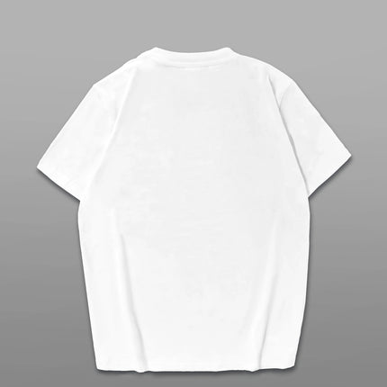 Pink Dress Bear Pattern Round Neck Women's T-Shirt Short Sleeve Fashion Print Half Sleeve Shirt Stretch T-Shirt
