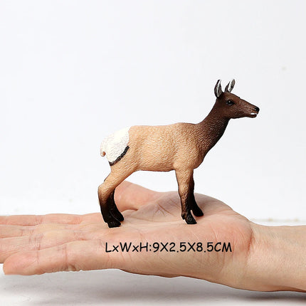 Simulation Woodland Animal Deer ,Moose,Elk,Reindeer,Alpaca,Kudu Model Figurines Cake Toppers Collection Figure Christmas Gift