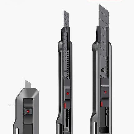 New Portable Mini Utility Knife Carbon Steel Blade Safety Lock Stretch Pocket Professional Paper Cutter Multifunction Tools Set
