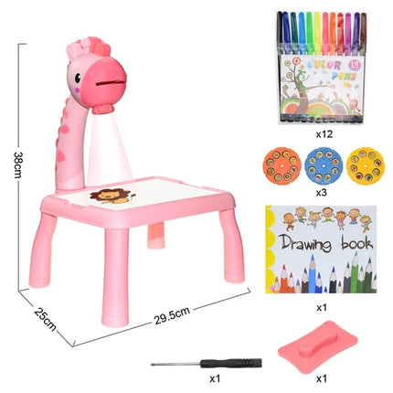 Baby Projection Drawing Board Childrens Early Education Art Drawing Toys Cultivate Kids Interest Study Puzzle Painting Toys Gift