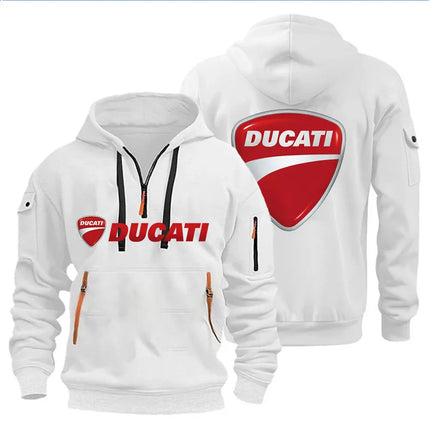 Ducati Men's Hooded Sweatshirt Spring Autumn Outdoor Sportswear Fashionable Casual Motorcycle Enthusiasts Clothing 2026