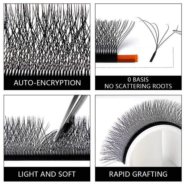 Befer Lashes YY/3D/4D/5D/6D W-Shaped False Eyelash Extensions Technical Fiber High Quality Soft Natural Professional Wholesale